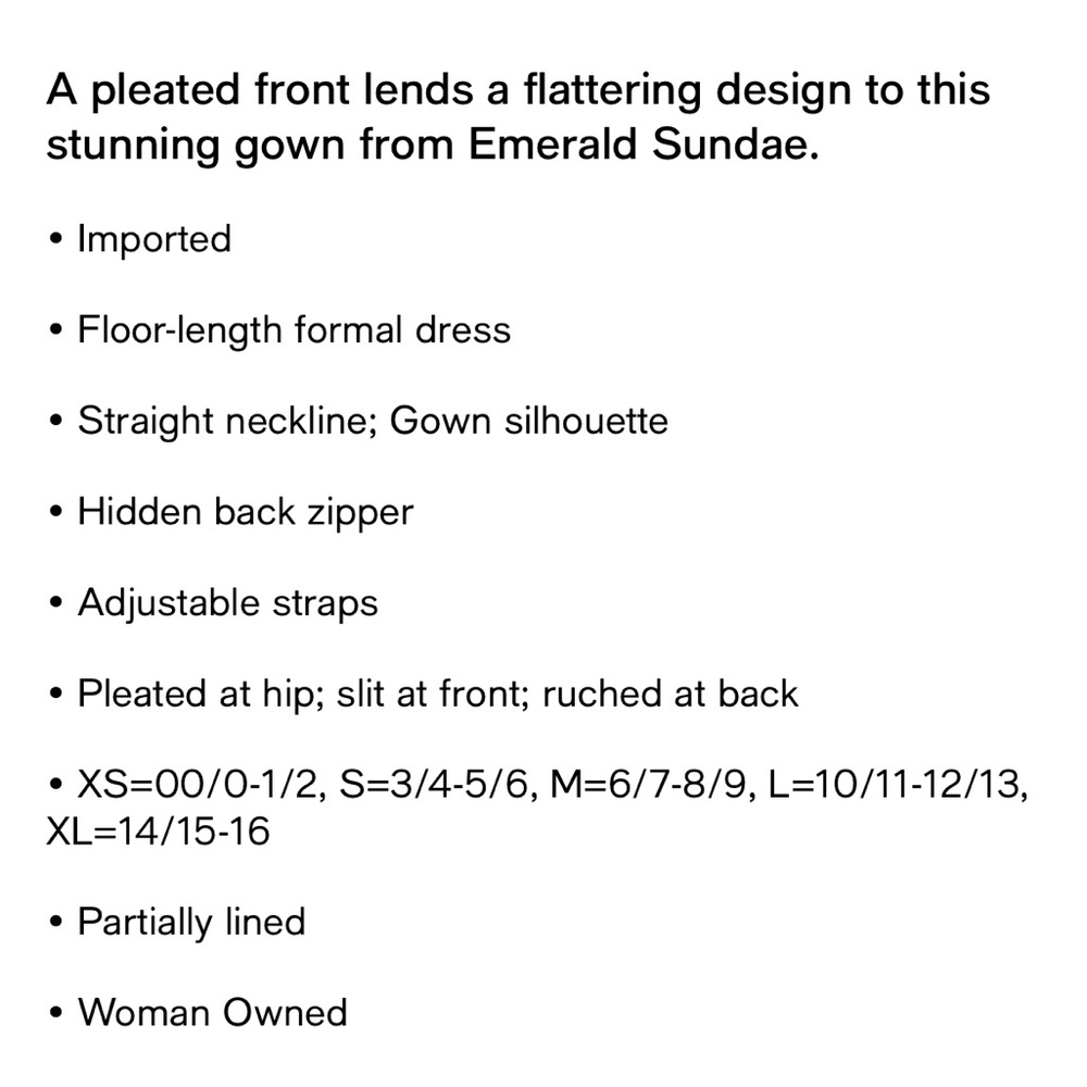 Satin Pleated Slit Gown - Picture 4 of 4